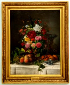 Flowers (Blue Vase) (1867) by José Ferreira Chaves