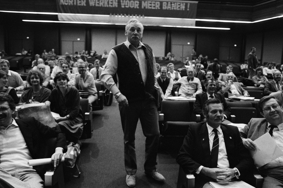 FNV congres in Amsterdam AbvaKabo voorz. Vd Scheur interrumpeert tijdens het c, Bestanddeelnr 933-1038