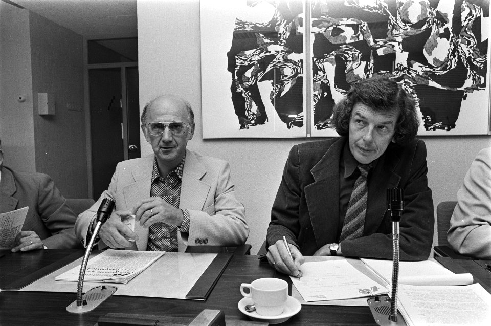 FNV-federatieraad bijeen in Amsterdam in verband met groenteprijzen, heren Kok (, Bestanddeelnr 928-7225
