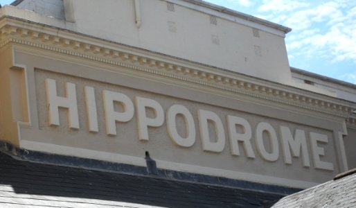 Former Brighton Hippodrome, Middle Street, Brighton (NHLE Code 1381793) (July 2010) (Close-up of Name)