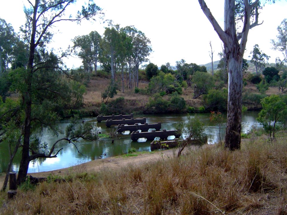 Former Brisbane Valley Highway crossing Fernvale