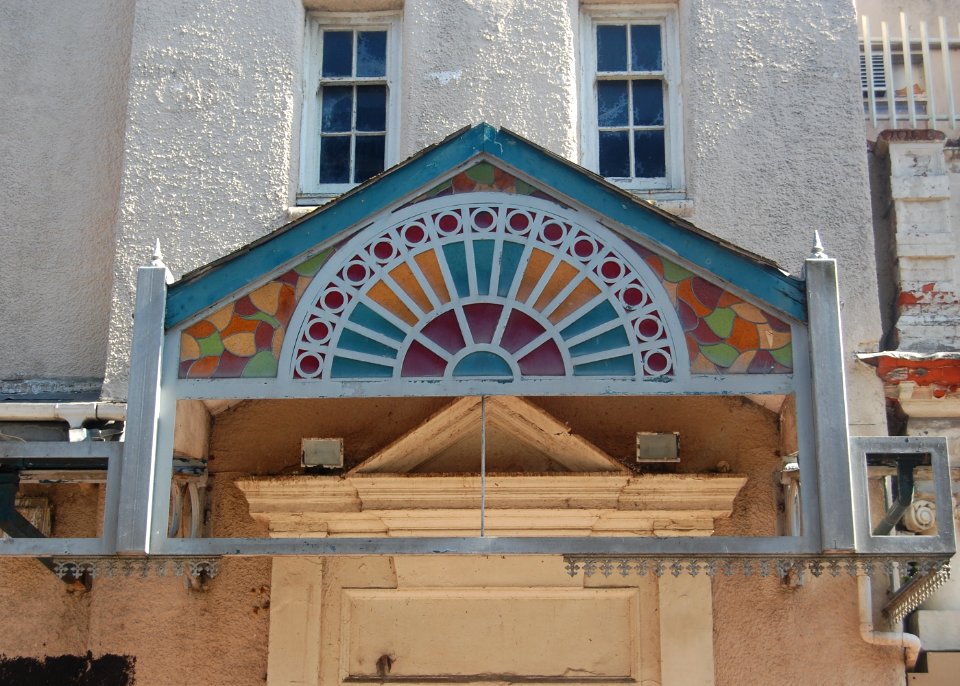 Former Brighton Hippodrome, Middle Street, Brighton (September 2019) (Glazed Awning over Entrance) (2)