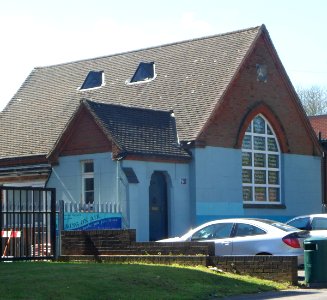Former Congregational Mission Hall, Aldershot Road, Guildford (April 2014, from Northeast)