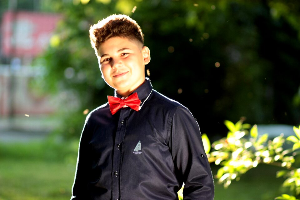 Young sympathetic smile