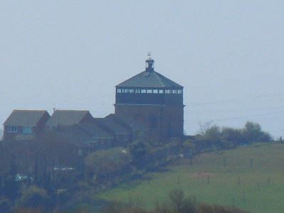 Foredown Tower seen from Slopes of Round Hill, above Hangleton (April 2015) (1)