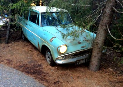 Ford Anglia 105E ,whichi flew at "Harry Potter and the Chamber of Secrets" film, in Universal Studios Japan