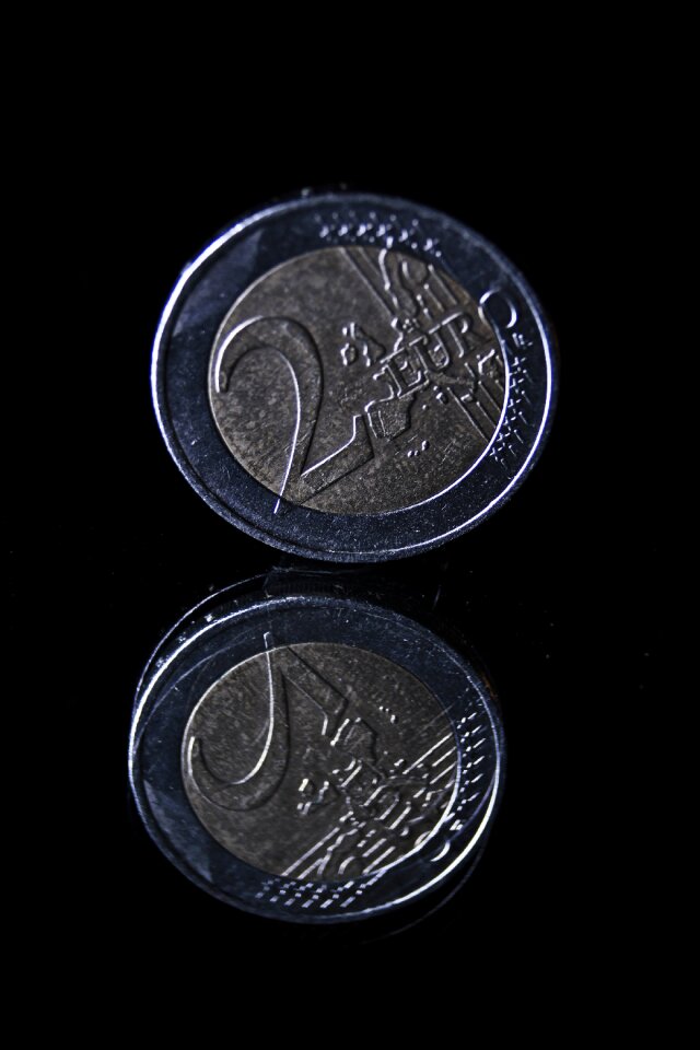 Money loose change € coin