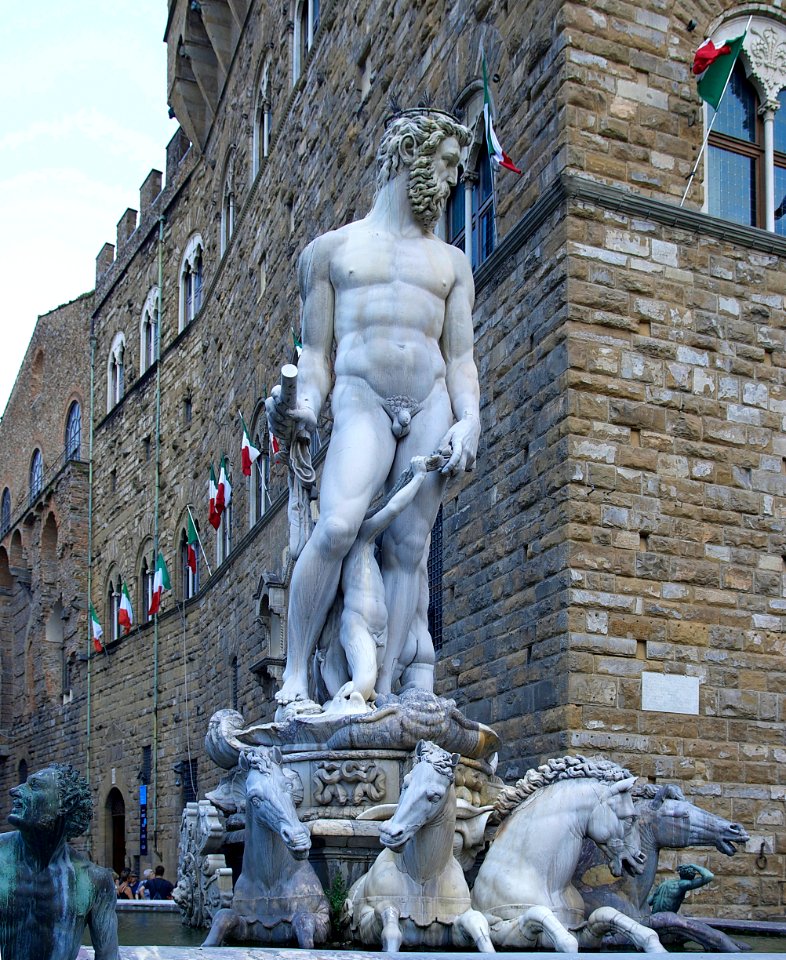 Fontana del Nettuno Detail Florence
