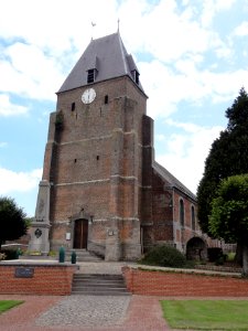 Fontaine-au-Bois (Nord, Fr) église façade