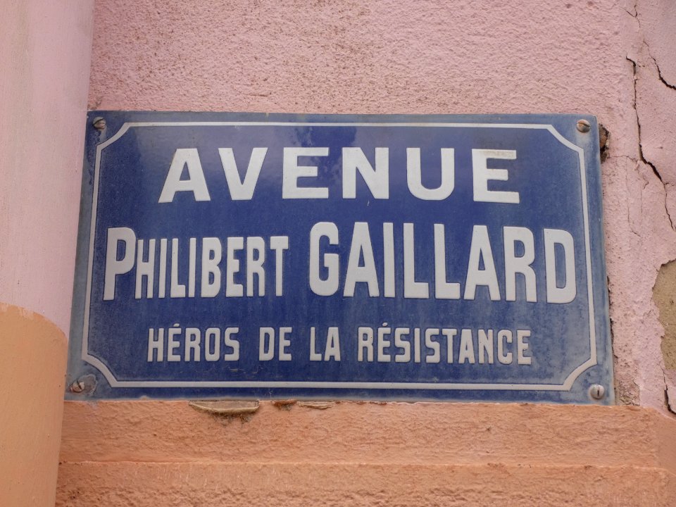 Fleurieu-sur-Saône - Avenue Philibert Gaillard - Plaque