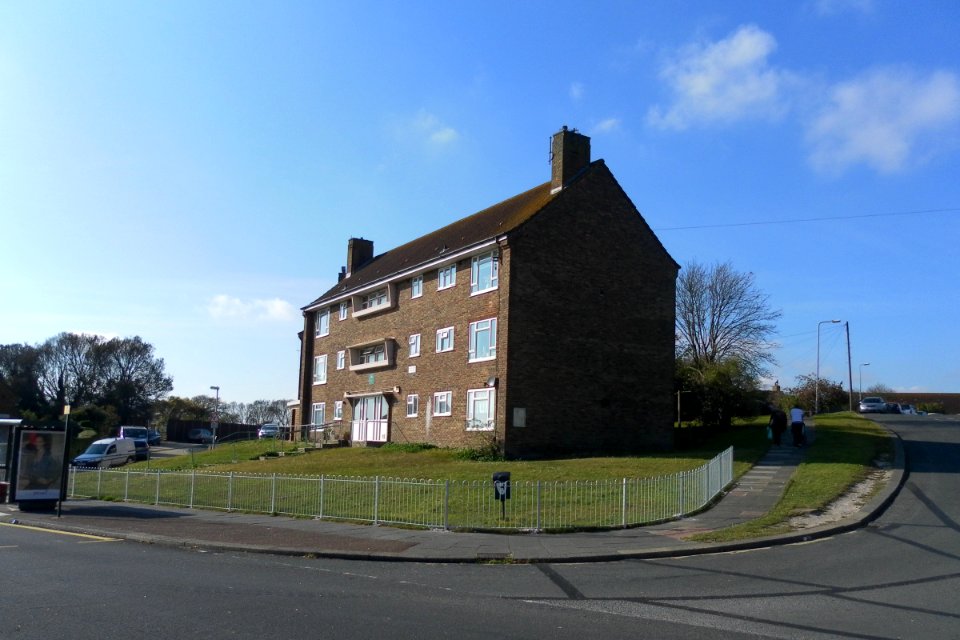 Flats at 115–125 Davey Drive, Hollingdean, Brighton (October 2011)