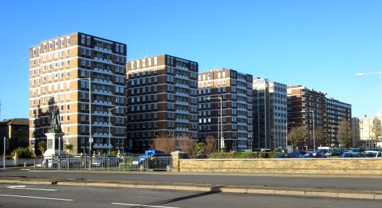 Flats at Grand Avenue, Hove (January 2017)
