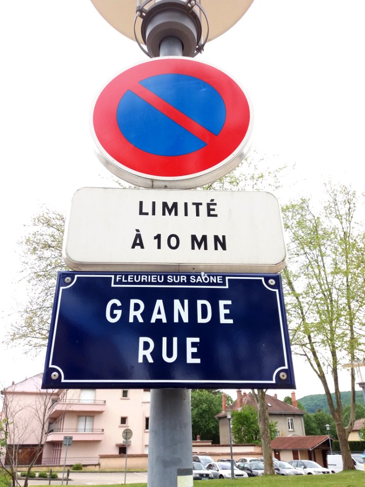 Fleurieu-sur-Saône - Grande Rue - Plaque