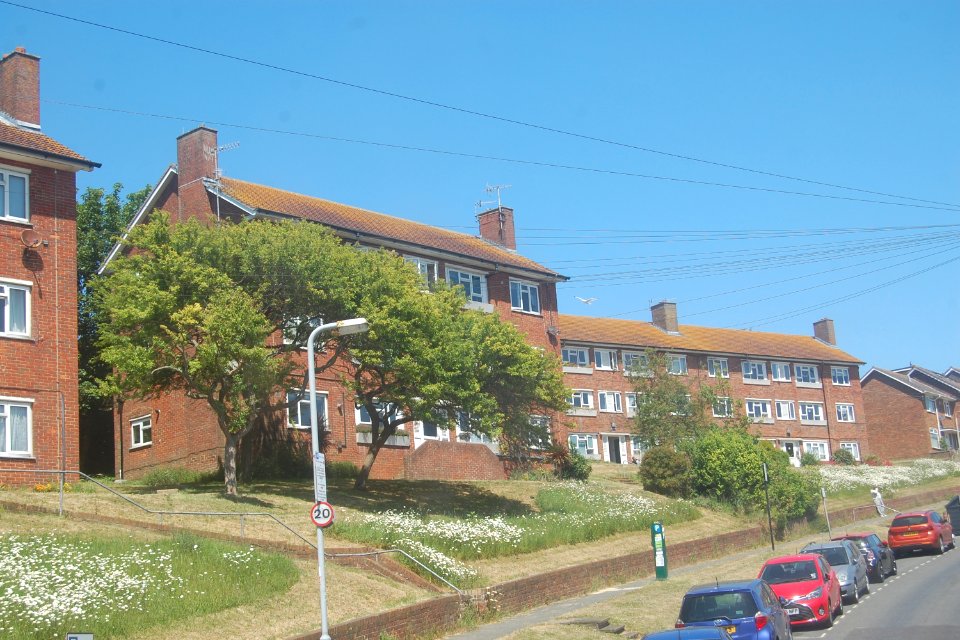 Flats at Craven Vale Estate, Queensway, Brighton (May 2020)