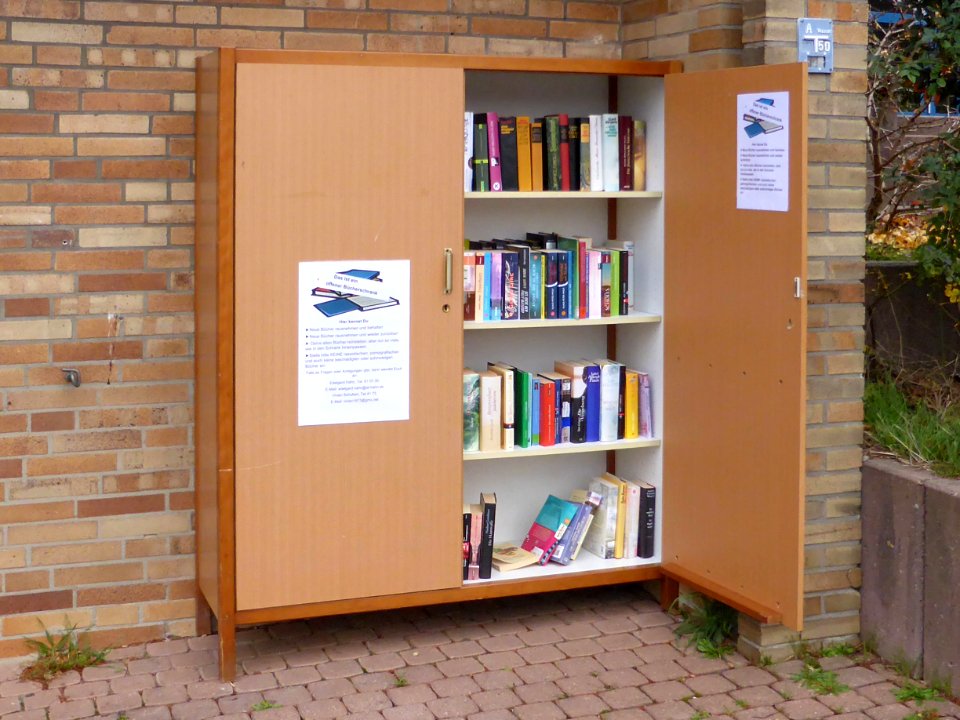 Flechtorf Bücherschrank