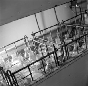 Flessen moedermelk worden ontdooid, Bestanddeelnr 254-2511 photo