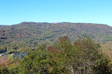 Flattop Mountain (North Carolina) from Half Moon Overlook, Oct 2016 2