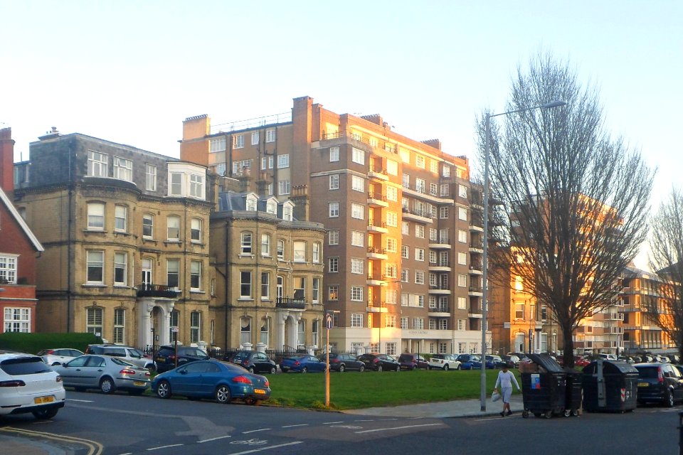 Flats on East side of Grand Avenue, Hove (April 2018) (1)