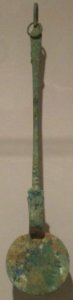 Flat spoon from China, Han dynasty, bronze, Honolulu Museum of Art