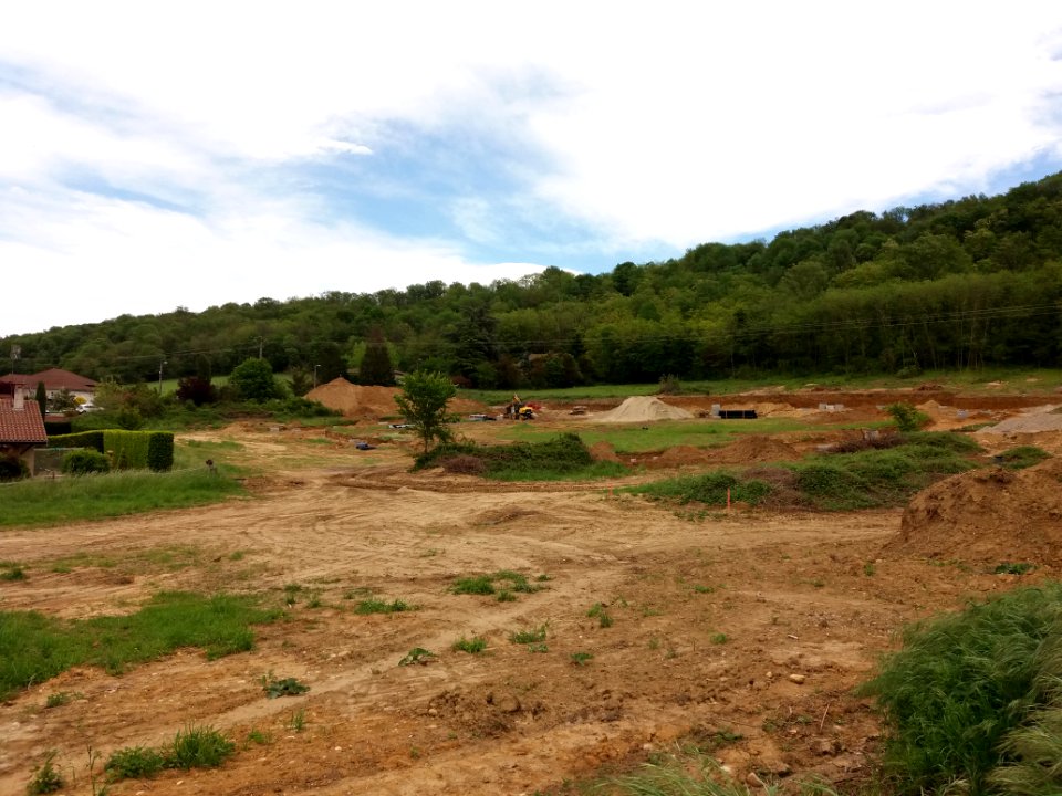 Fleurieu-sur-Saône - Montée des Bruyères - Chantier d'un lotissement