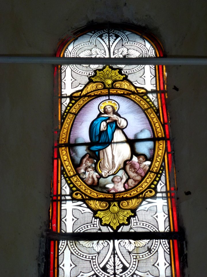 Flaignes (Ardennes) église, vitrail 05