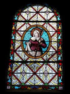 Flaignes (Ardennes) église, vitrail 02