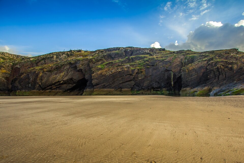 Beach low tide ocean