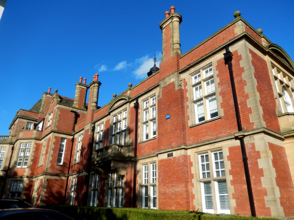 Fleming Memorial Hospital façade from south-west corner