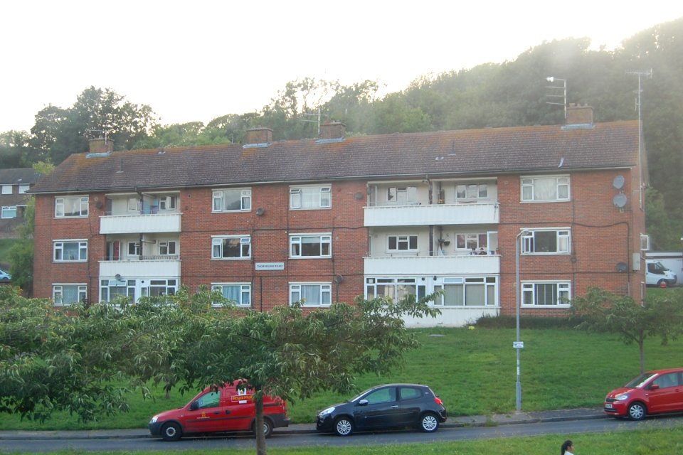 Flats at Thorndean Road, Bates Estate, Moulsecoomb, Brighton (June 2019)