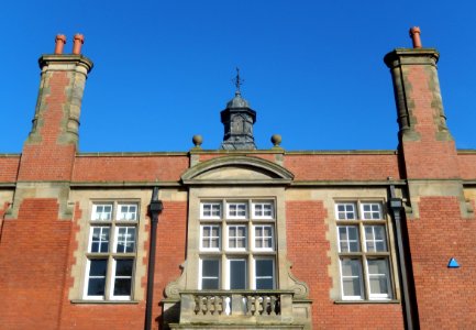 Fleming Memorial Hospital façade, left of main entrance