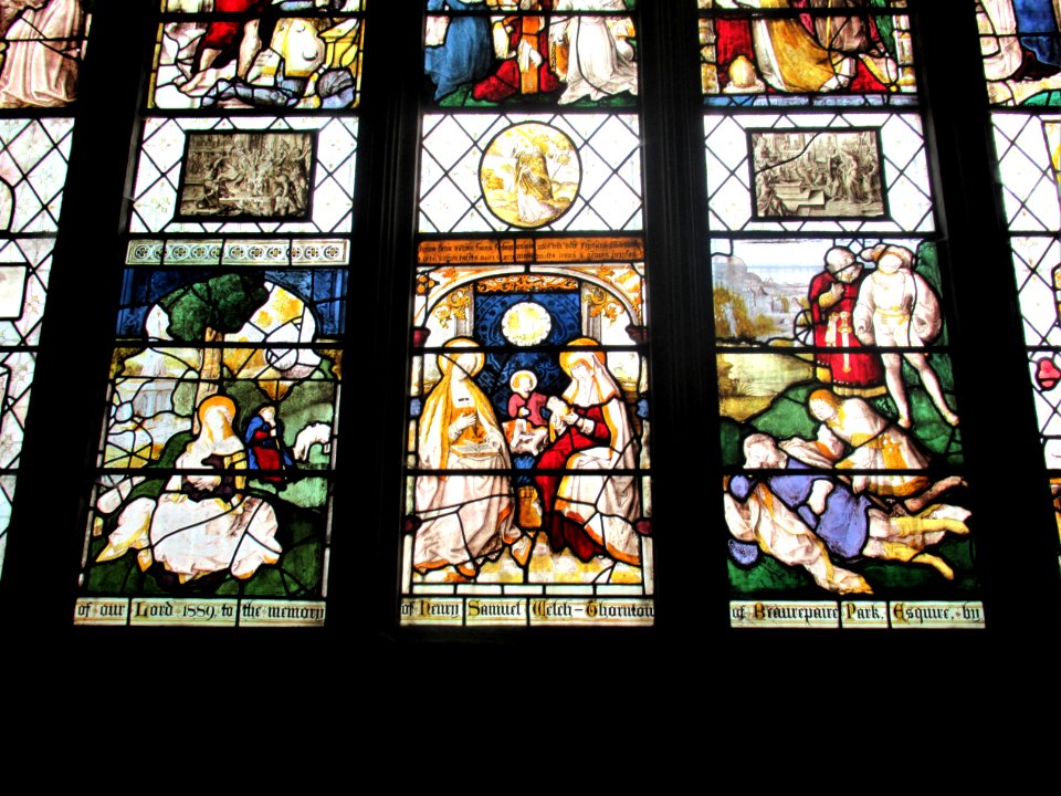 Flemish glass c.1500, St James Bramley 01