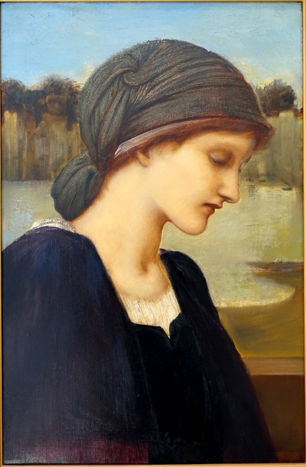 Flamma Vestalis by Edward Burne-Jones, c. 1884-1885, oil on canvas - Fogg Art Museum, Harvard University - DSC01184