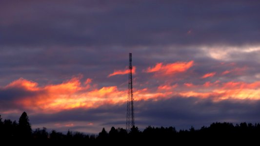 Flaming sunset in Gåseberg