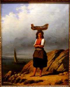 Fishwoman by Augusto Roquemont, oil on canvas - Museu Nacional de Soares dos Reis - Porto, Portugal - DSC00659