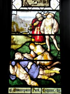 Flemish glass c.1500, St James Bramley 03