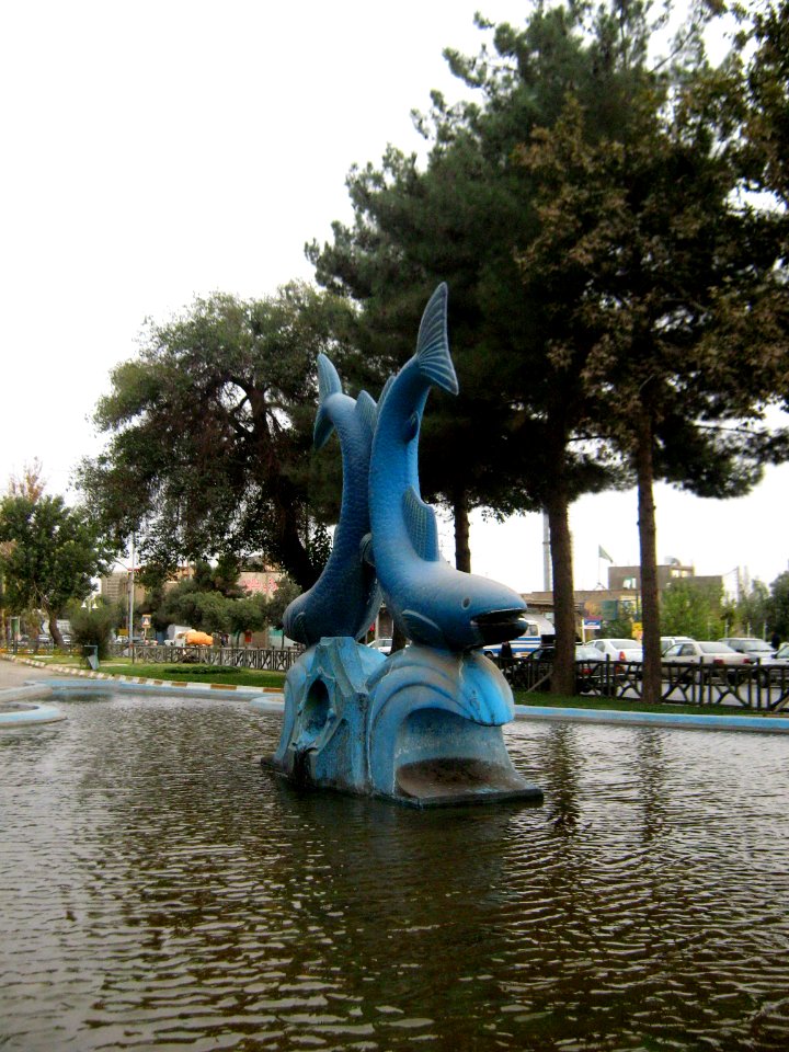Fish statue - barrier of Jomhouri blv - Nishapur 14