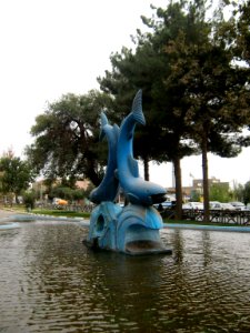 Fish statue - barrier of Jomhouri blv - Nishapur 14