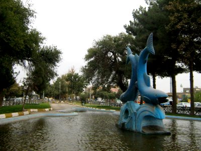 Fish statue - barrier of Jomhouri blv - Nishapur 16