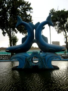 Fish statue - barrier of Jomhouri blv - Nishapur 12