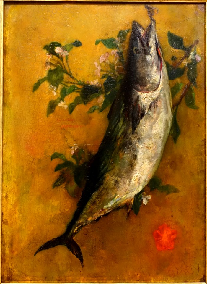Fish by John LaFarge, 1865, oil on panel - Fogg Art Museum, Harvard University - DSC01987