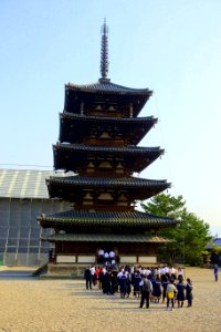 Five-storied Pagoda - Hōryū-ji - Ikaruga, Nara, Japan - DSC07573 photo