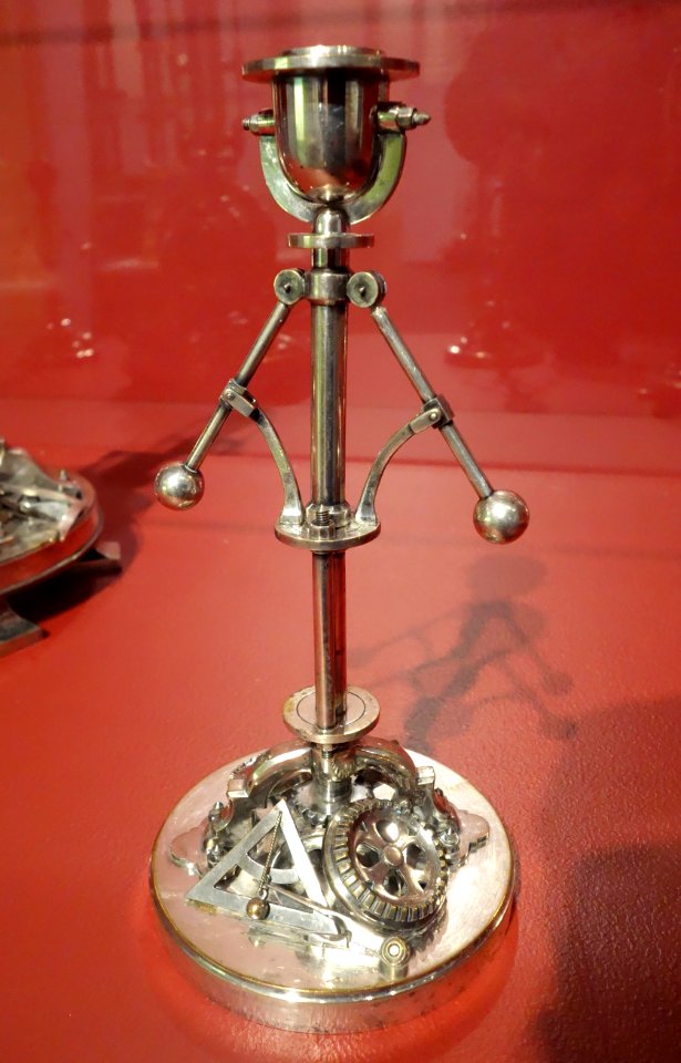 Five-Piece Clock Garniture, piece 5, Guilmet Cie, Paris, France, c. 1885,silvered bronze, glass, paper - Brooklyn Museum - Brooklyn, NY - DSC08866