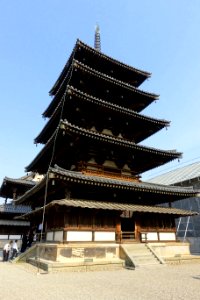 Five-storied Pagoda - Hōryū-ji - Ikaruga, Nara, Japan - DSC07559 photo