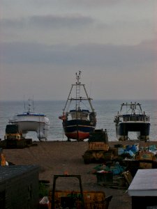 Fishing boats, Hastings photo
