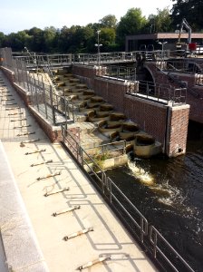 Fischtreppe an der Fuhlsbütteler Schleuse