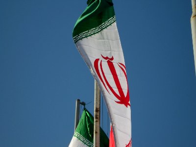 Flag of Iran - Baghrud sq - Nishapur 07