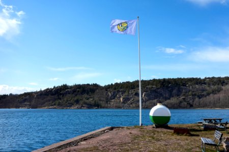 Flag at Röe Sandvik Marina photo