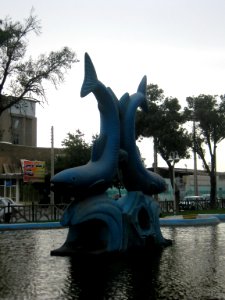 Fish statue - barrier of Jomhouri blv - Nishapur 06