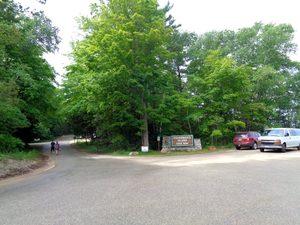 Fisherman's Island State Park entrance sign