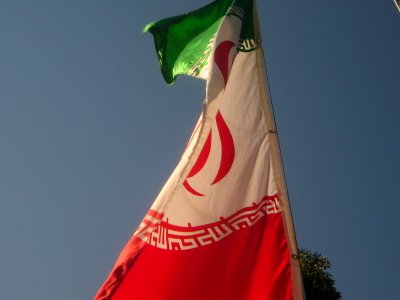 Flag of Iran - Omar Khayyam Square - Nishapur 09